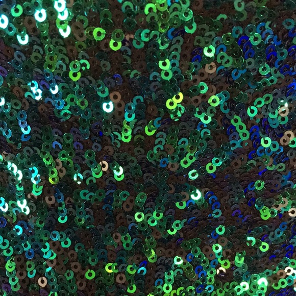 Glitz & Glamour Dress in Green Sequins Vixen by Micheline Pitt NWT - Picture 13 of 16